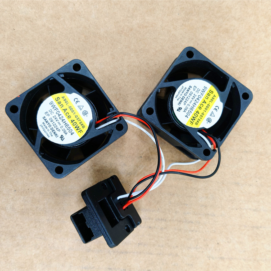 ใหม่เอี่ยม A90L-0001-0575#B 9WF0424H6504 24V 0.09A พัดลม Fennaco หนึ่งคู่