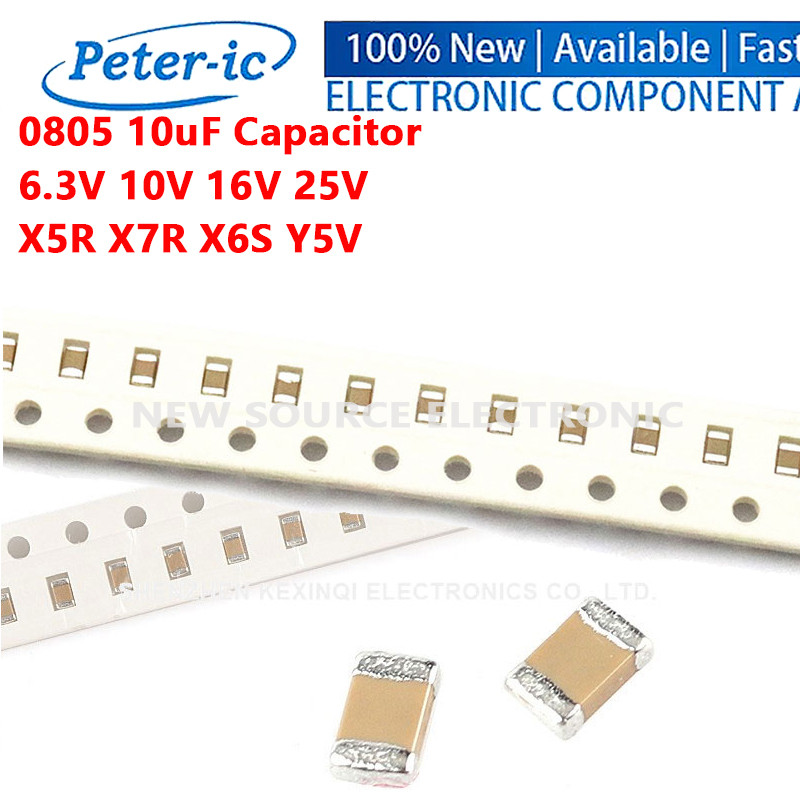 (20 ชิ้น) 0805 10uF ±10% ±20% 6.3V 10V 16V 25V X5R X7R X6S Y5V SMD ชิป Multilayer ตัวเก็บประจุเซรามิ
