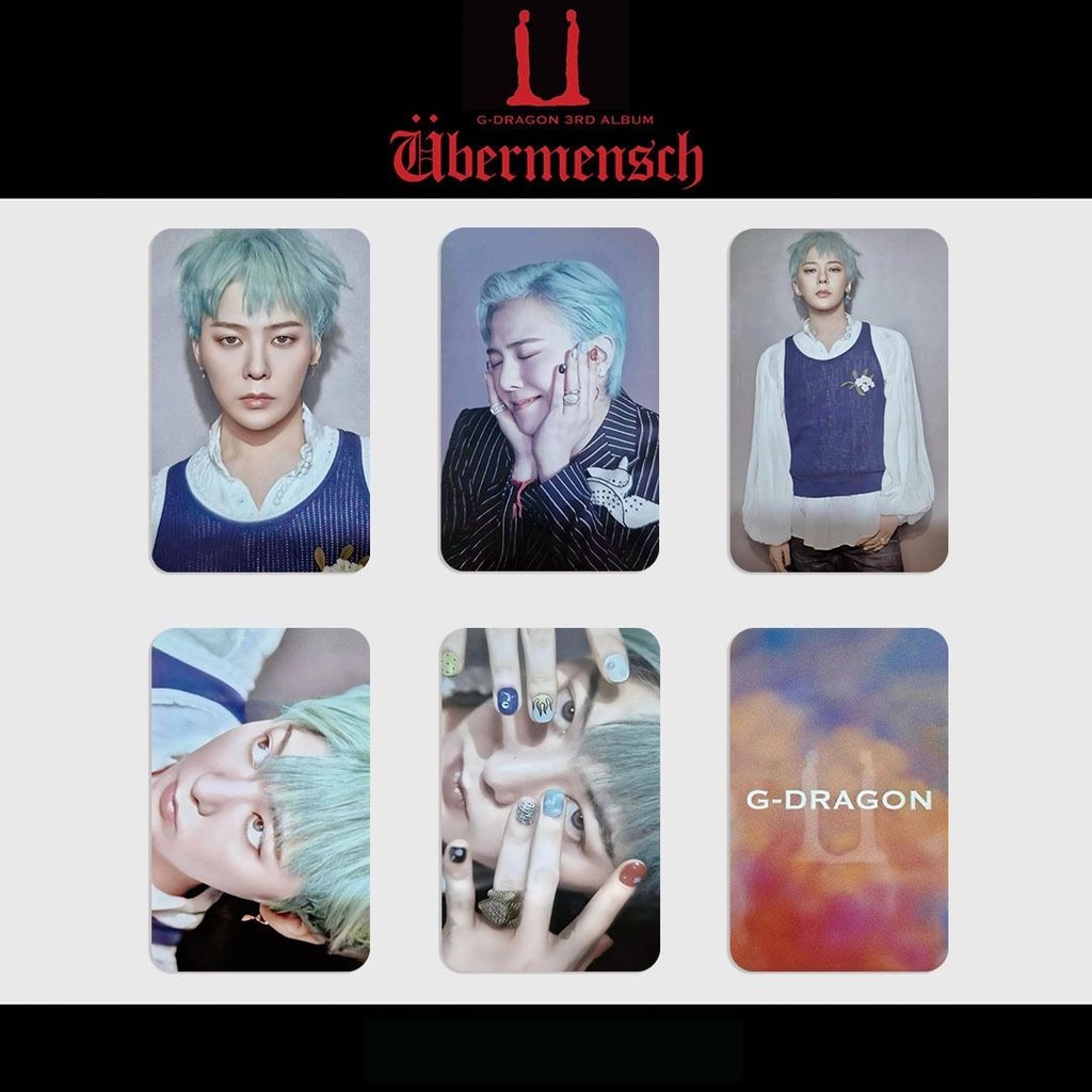 G-DRAGON G-DRAGON การ์ดนิทรรศการออฟไลน์ übermensch Merchanted โปสการ์ดการ์ดอัลบั้ม