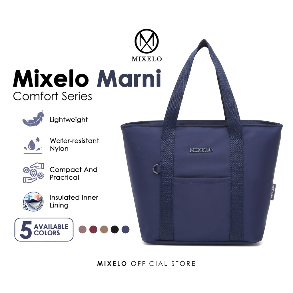 MIXELO Marni Handbag กระเป๋าถือสตรีทําจากไนลอนระดับพรีเมียม