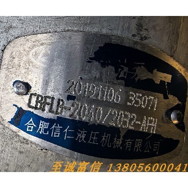 Hefei Xinren ปั๊มน้ํามันเกียร์ไฮดรอลิก CBFLB-2040/2032-AFH ปั๊มคู่ Hefei ปั๊มน้ํามันแรงดันสูง