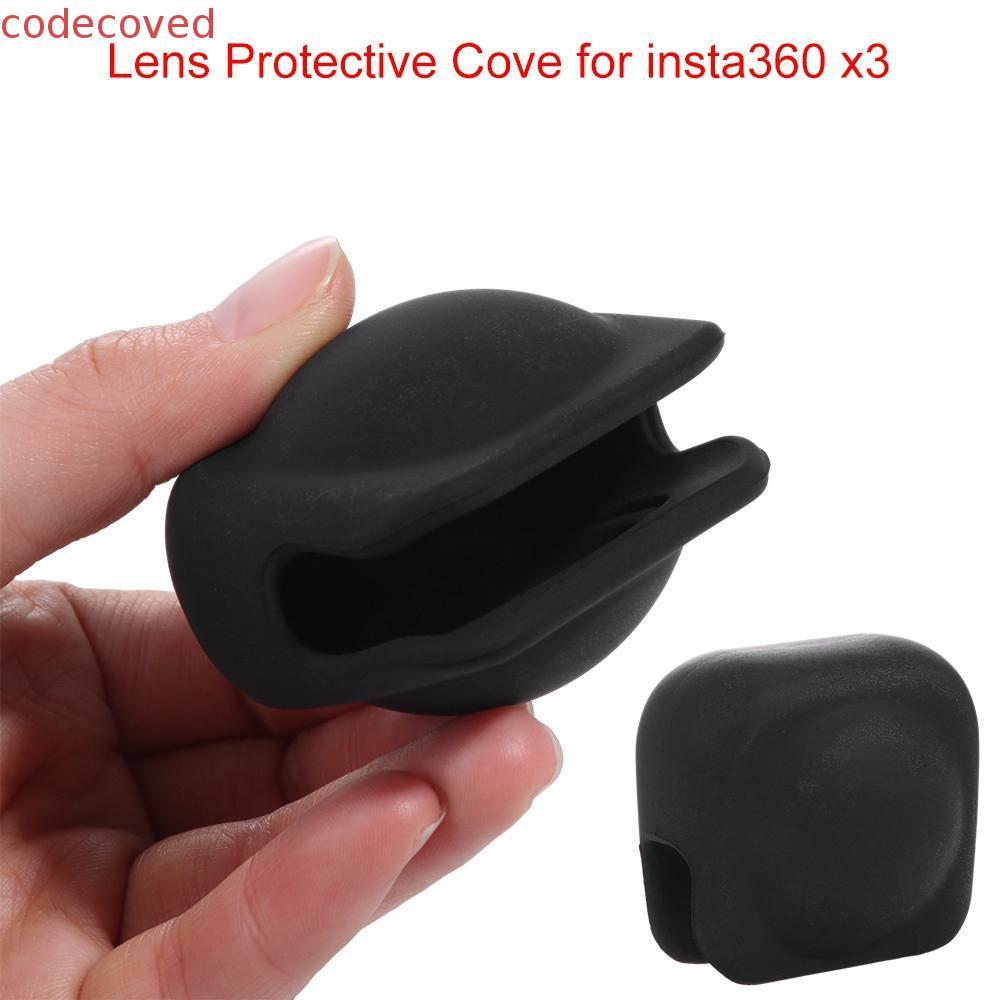 CODECOVED สําหรับ Insta360 เลนส์สําหรับกล้องแบบพกพาอุปกรณ์เสริม Action กล้องซิลิโคนฝาครอบกล้องสําหรั