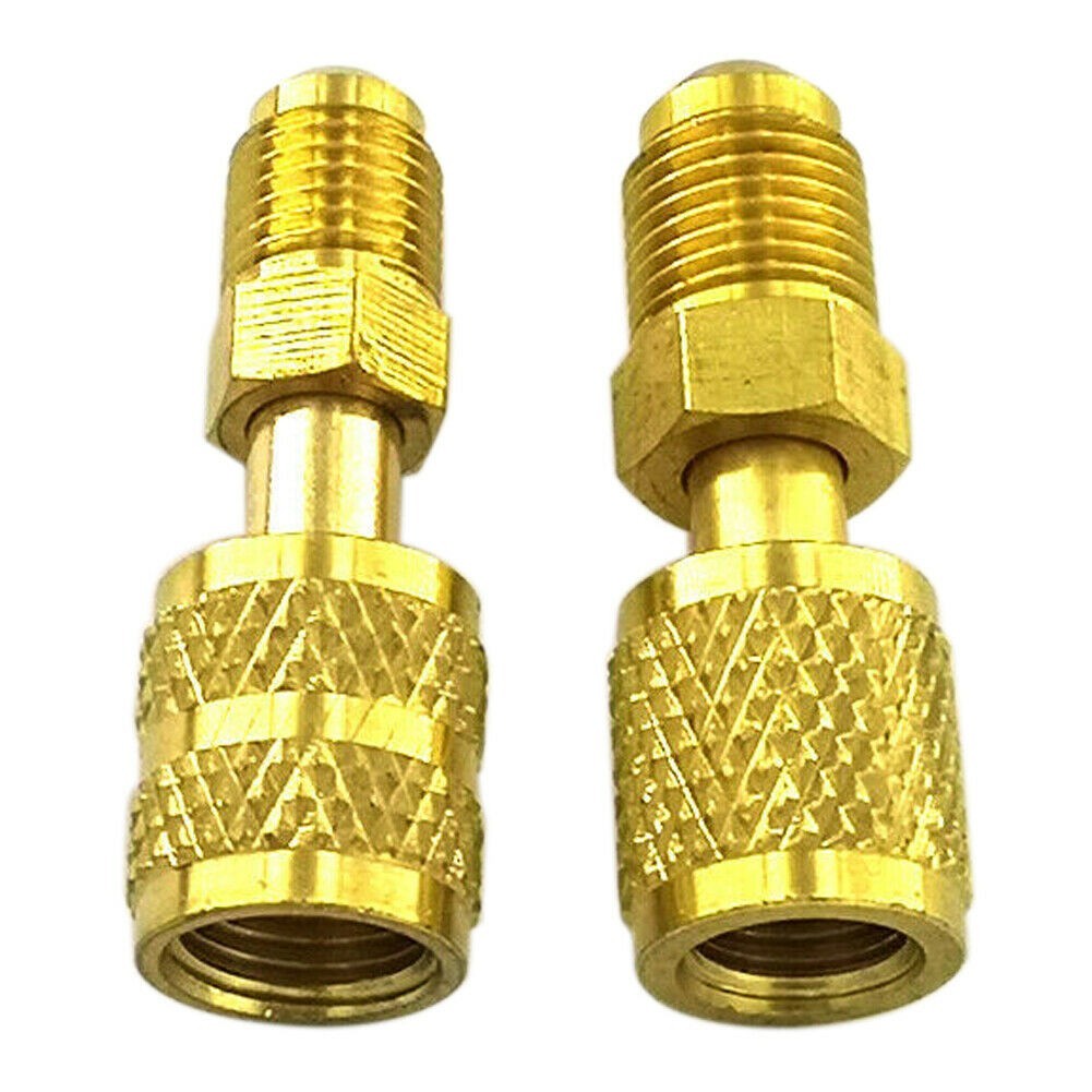 Hot woon AC Refrigerant อะแดปเตอร์สําหรับ R410 R32 R22 สําหรับวาล์วระบบเครื่องมือ SAE ชายหญิง