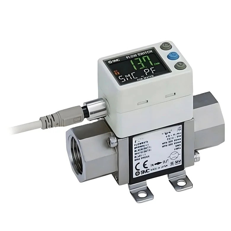 6L5S Original PF3W720-04-AM Series PF3W 3 สี Digital Flow Switch สําหรับน้ําแบบบูรณาการจอแสดงผล Flow
