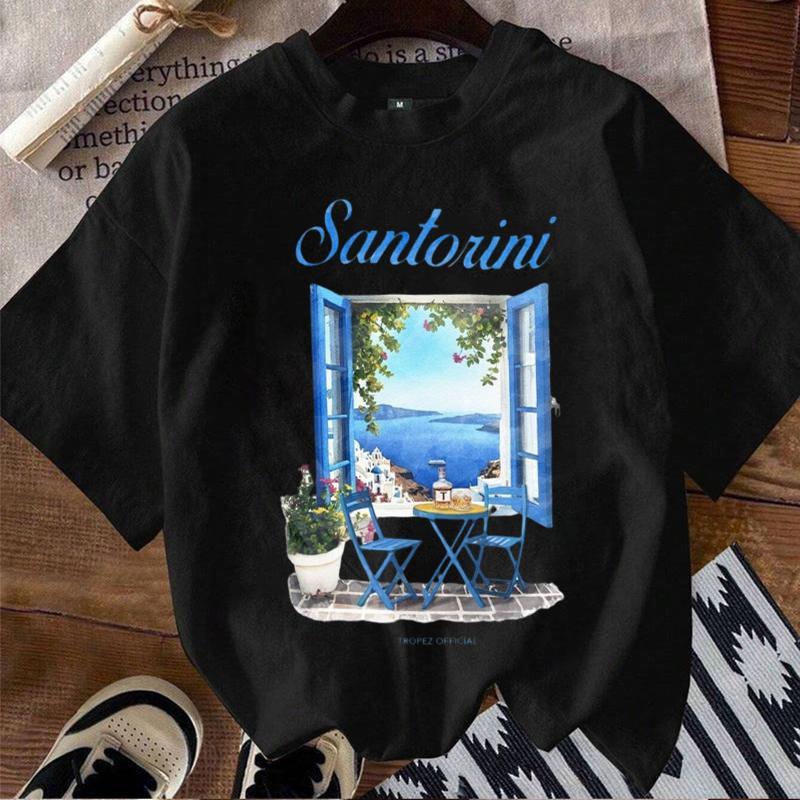 「งานเกรดพรีเมียม งานเกรด A」 เสื้อยืดฤดูร้อน ลายพิมพ์สวยงามทั้งหน้าและหลัง สไตล์เกาหลี แนวสตรีท#TX09