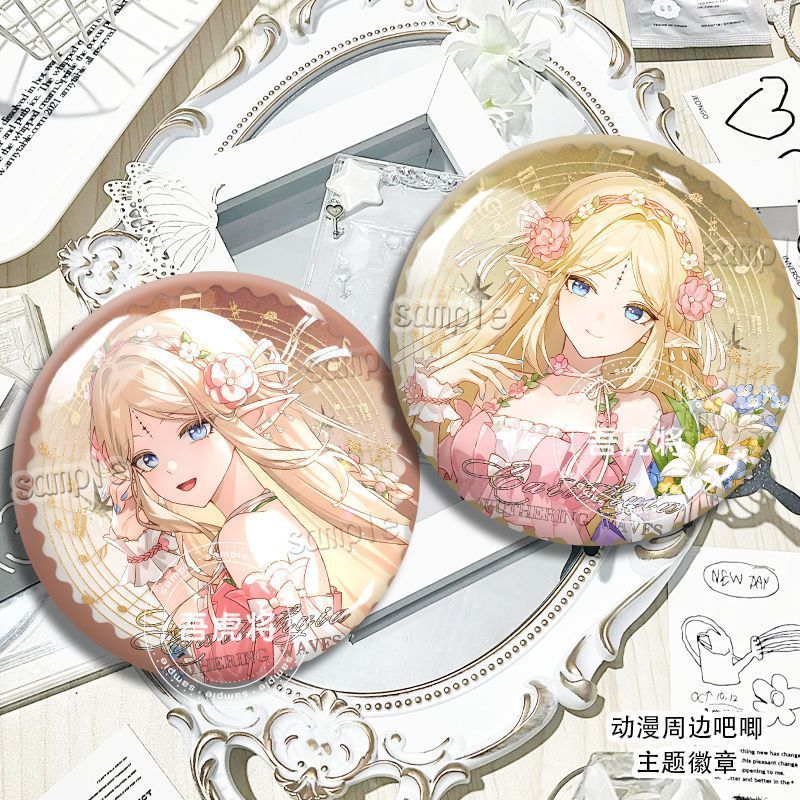 Wuthering Waves/Cartethyia/Cartethyia/Cartethyia Rainbow Laser Badge เข็มกลัด/Lole