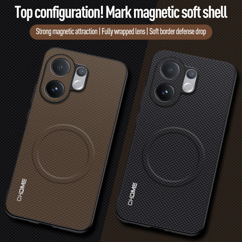 ผู้ชายผู้หญิงเคสโทรศัพท์หนังแม่เหล็กชาร์จไร้สาย Shock-proof Aesthetics สําหรับ vivo v70 fe v40 pro v