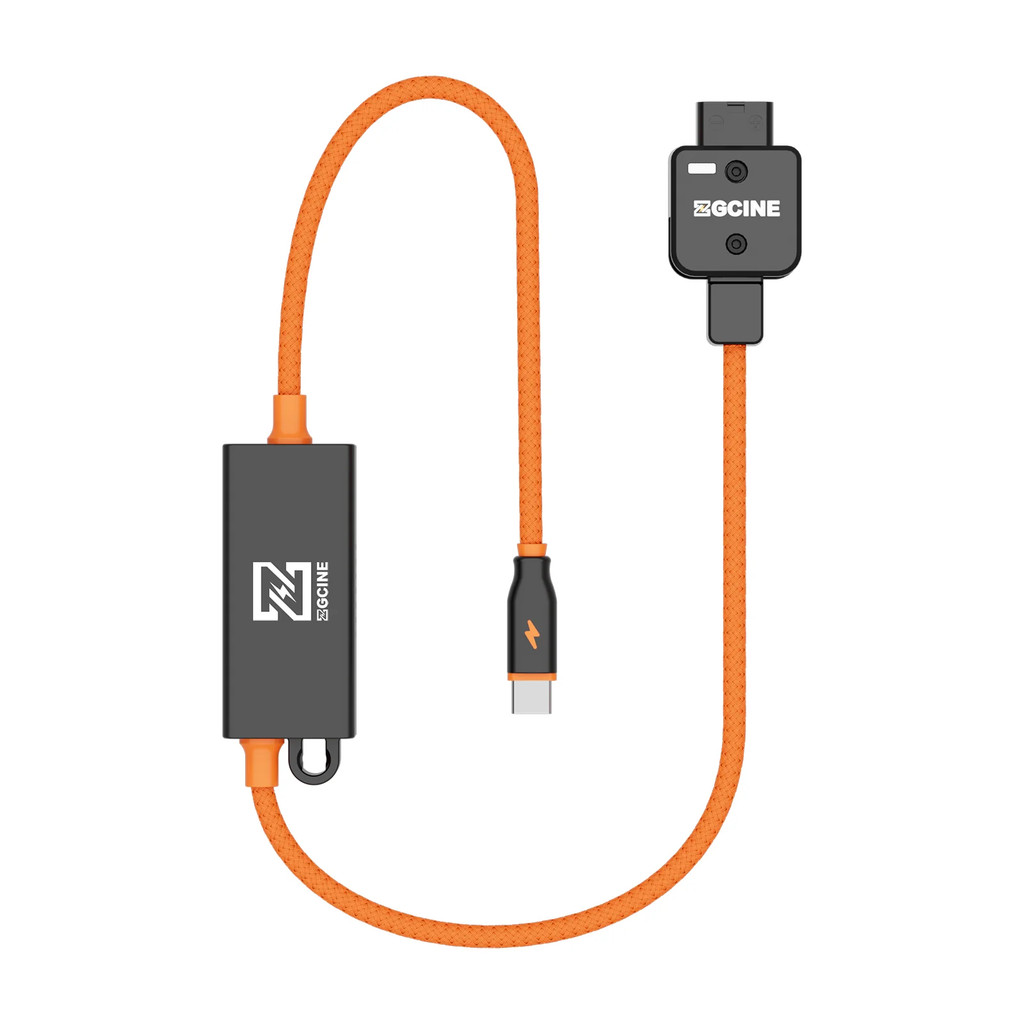 ZCGINE สาย 20 นิ้ว DT-PD D-Tap ถึง USB-C PD 2-Way V-Mount Charger สายไฟสําหรับ V-Mount แบตเตอรี่ Mir