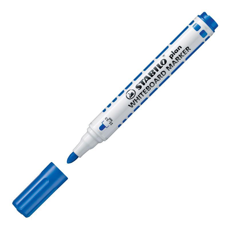 STABILO plan ปากกาไวท์บอร์ดหัวกลม รุ่น Plan 641 สีน้ำเงิน