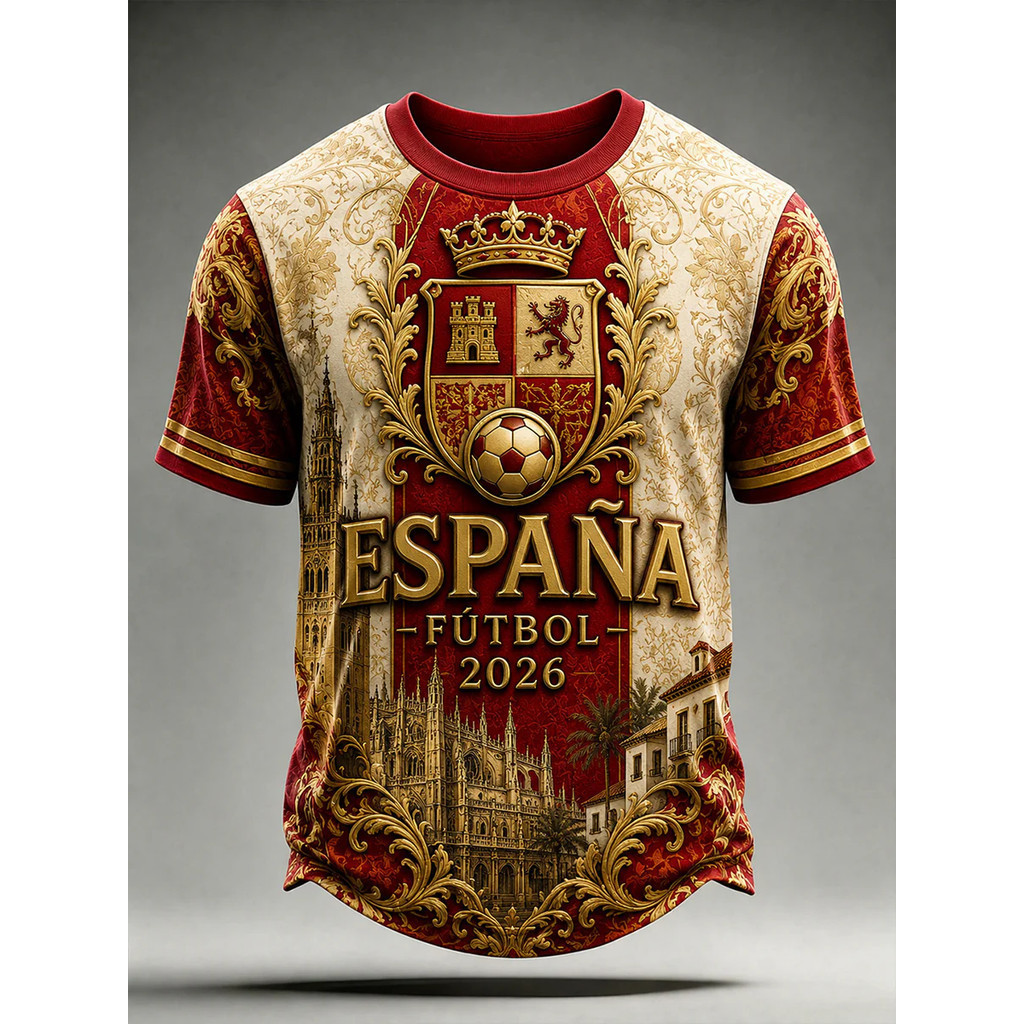 T Thailand Football Jersey 3D Printing Quick-Drying Short-Sleeved Sports T-ShirtXS-6XL