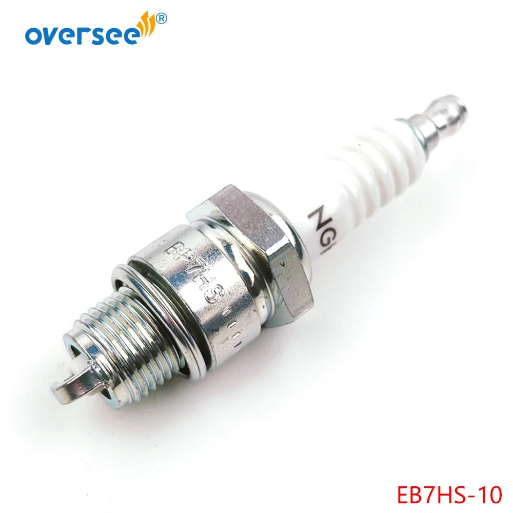 EB7HS-10 หัวเทียนสําหรับ Yamaha Suzuki Tohatsu Outboard Motor 94702-00040