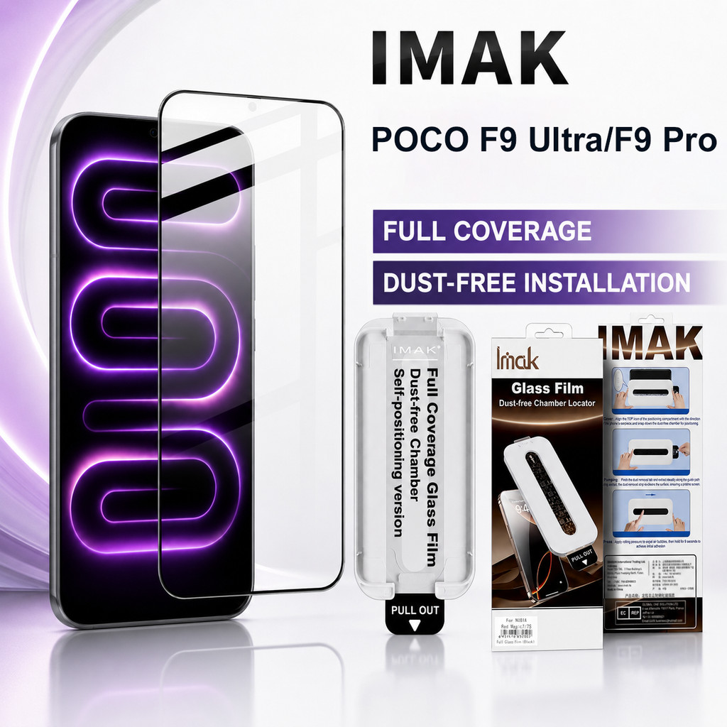 ฟิล์มกระจก สําหรับ POCO F9 Ultra Pro 5G รองรับลายนิ้วมือป้องกันฟิล์ม Anti Oil HD Clear FM0006