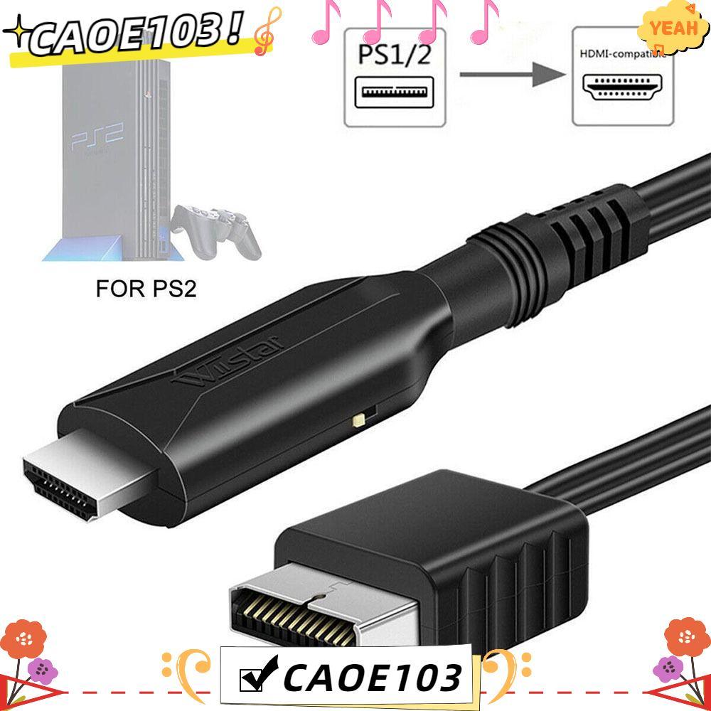 CAOE PS2 เป็นอะแดปเตอร์ HDMI PC HDTV สาย HDMI HD Converter PS2/PS1 ถึง HDMI