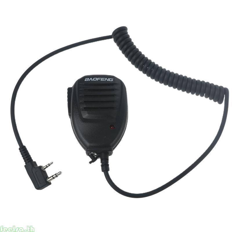 Feela ลําโพงไมโครโฟนสําหรับ UV-5R BF-777 BF-658 BF-888S Walkie Talkies 2 Pin