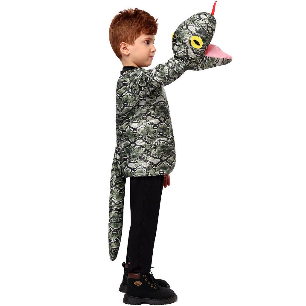 ใหม่ฮาโลวีนเด็กเครื่องแต่งกายเด็ก Python เสื้อผ้าคอสเพลย์อนุบาลสัตว์เครื่องแต่งกายเล่นตามบทบาท
