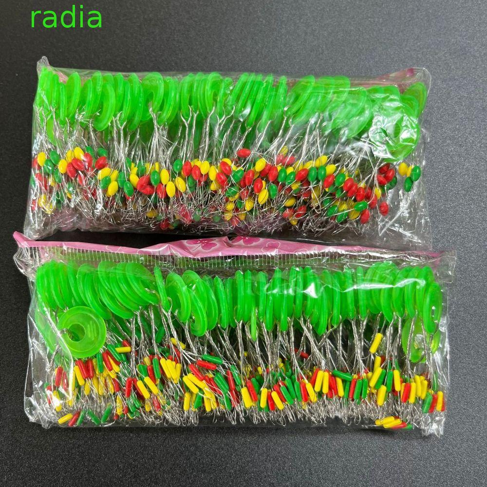 RADIANTZAP 600pcs Fishing Space Beans Anti-Slip น้ําหนักเบาตกปลา Stopper Bobber Stopper ตกปลาลอยถั่ว