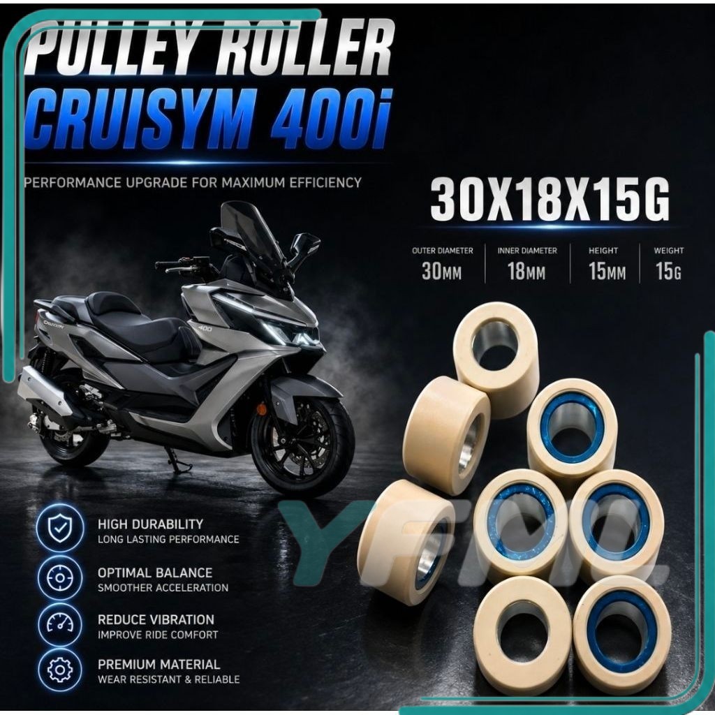 PULLEY ROLLER SYM CRUISYM400I CRUISYM 400I CRUISYM 400 I CVT ROLLER PULLEY