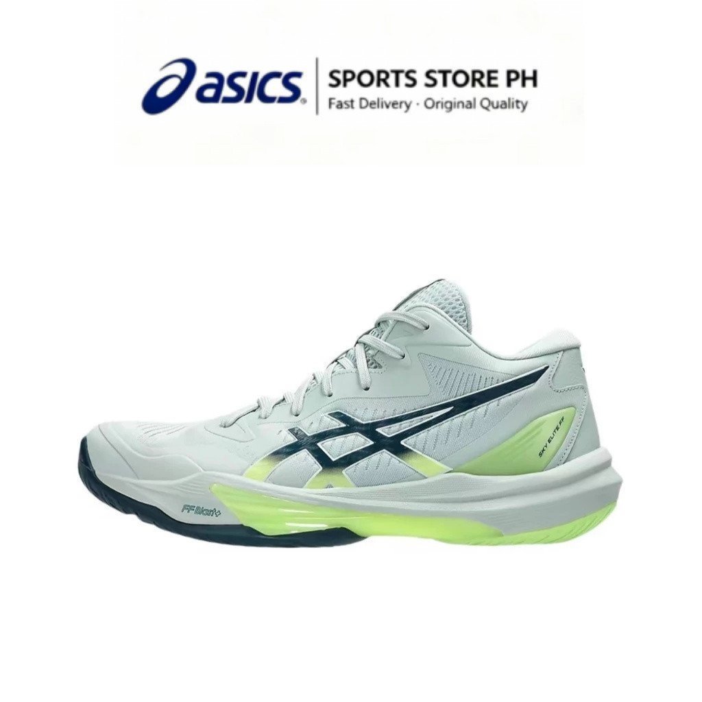 ASICS MT 3 Mid Cut Volleyball Shoes Training Shoes Unisex สีเขียว