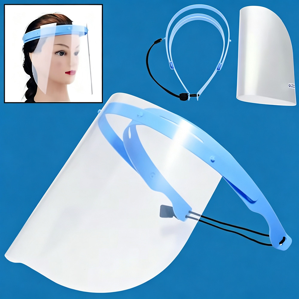 ชุดหน้ากากป้องกันใบหน้า (Face Shield Visor)  หน้ากากกันน้ำลายทันตกรรม หน้ากากนิรภัยสำหรับทันตแพทย์แล
