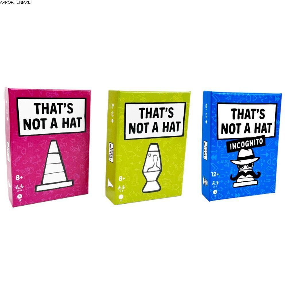 APPORTUNIAPY Thats Not a Hat Game, Extended English Version Happy Party Game, Unique Design 3-8 Play