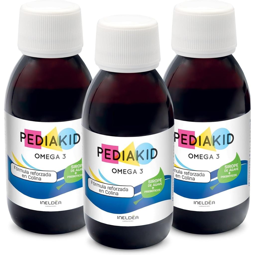 PEDIAKID-Omega 3-Food อาหารเสริม-Basic Unique Formula with Agave Syrup-Rich in DHA-Promote Good Brai
