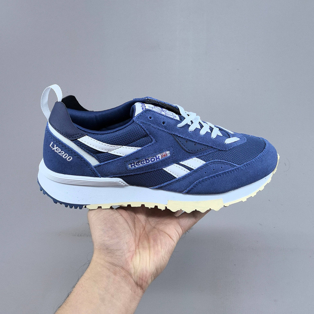 {รูปสินค้าจริง} REEBOK LX 2200 รองเท้าวิ่งย้อนยุค Unisex รองเท้ากีฬาลําลอง สีดํา เขียว ขาว น้ําเงิน 