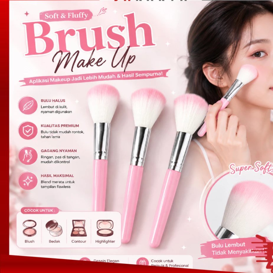 Blush On Brush / Make Up Brush / แปรงเครื่องสําอาง / Make Up Brush