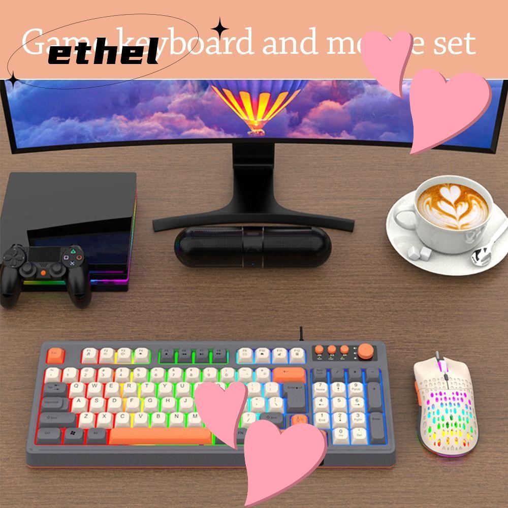 คีย์บอร์ด ETHEL RAID T98, คีย์บอร์ดเมาส์ชุด, การเชื่อมต่อ USB 98 เค้าโครงคีย์ Backlight Gaming Mecha