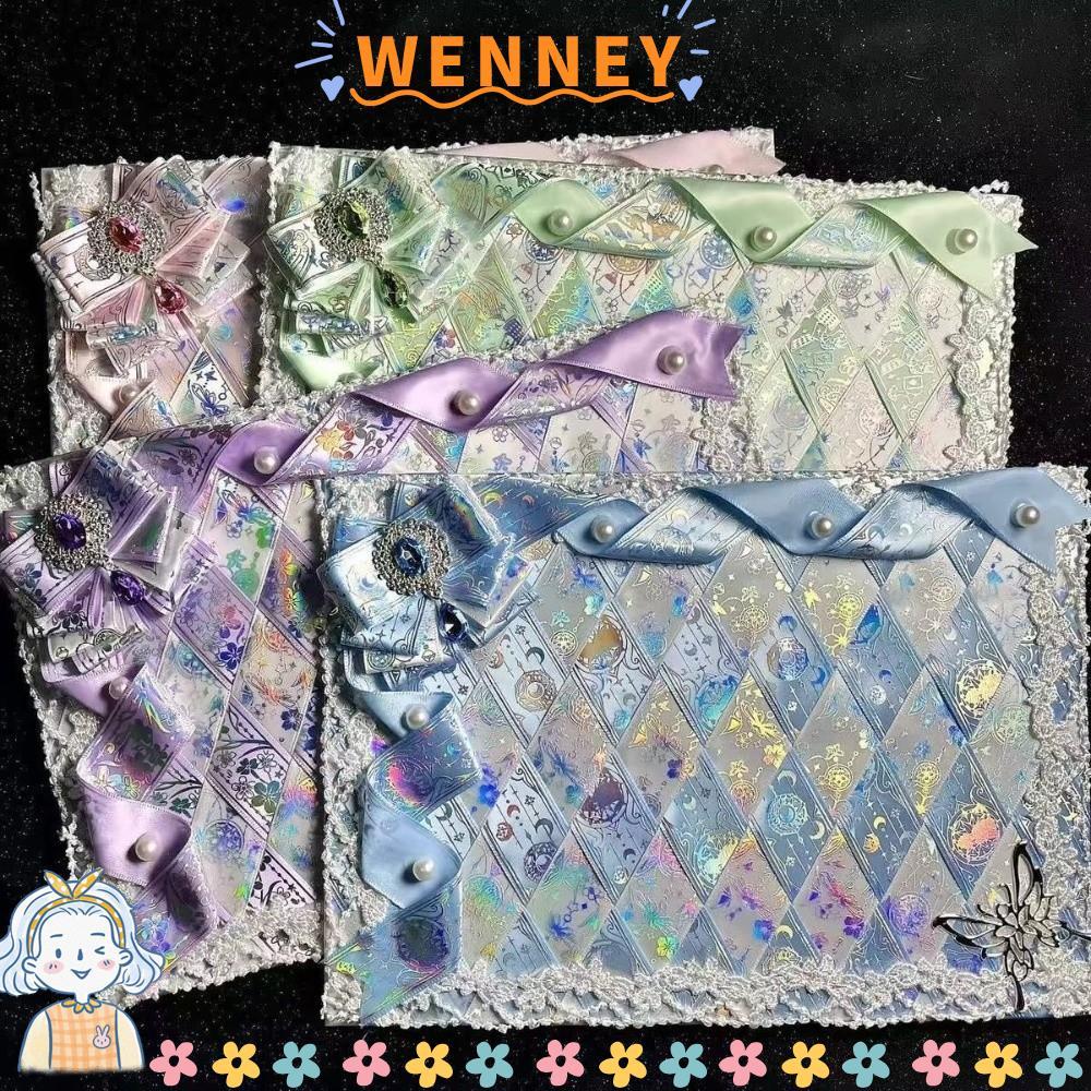 WEY Ita BOARD ริบบิ้นโบว์ตกแต่งจอแสดงผล,ขนาดใหญ่ความจุ Handmade Ita กระเป๋าใส่ BOARD, Lollipop รูปริ