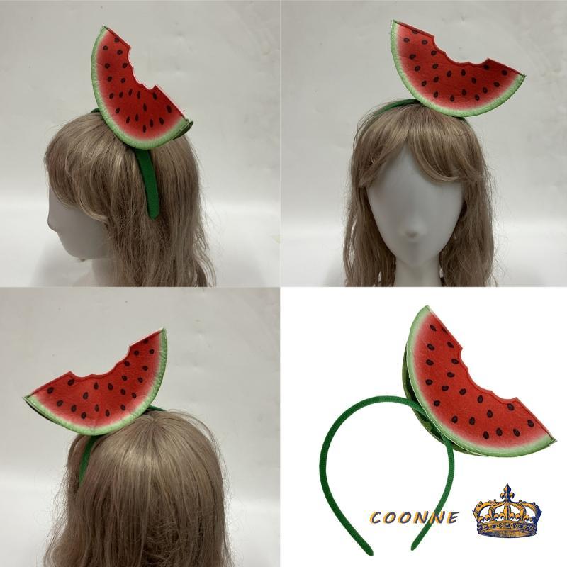 Coonn Tropical Fruit Watermelon Headband อุปกรณ์เสริมสําหรับกิจกรรมฤดูร้อนและเต้นรําแสดง
