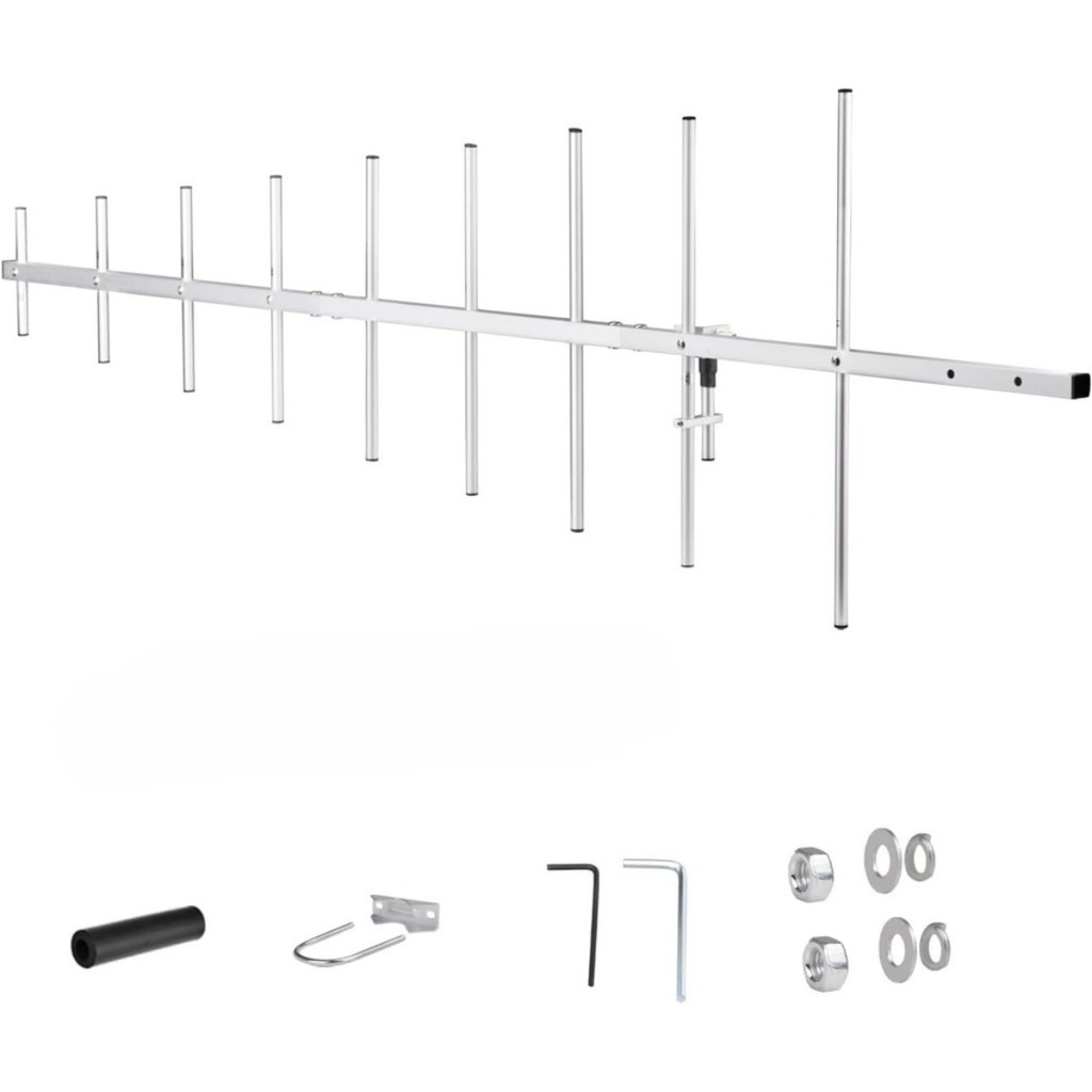 YAGI Gamma Antenna 9‐Element 13dBi High Gain 430‐450MHz สําหรับวิทยุมือถือ, Repeater & Satellite