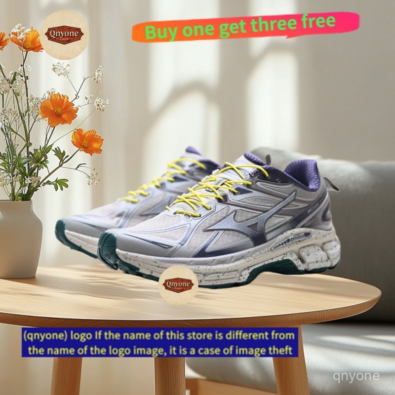 Mizuno Halo Mix Retro Jogging Shoes Breathable Mesh Cushioning Rebound Fitness Travel Couple Sports 