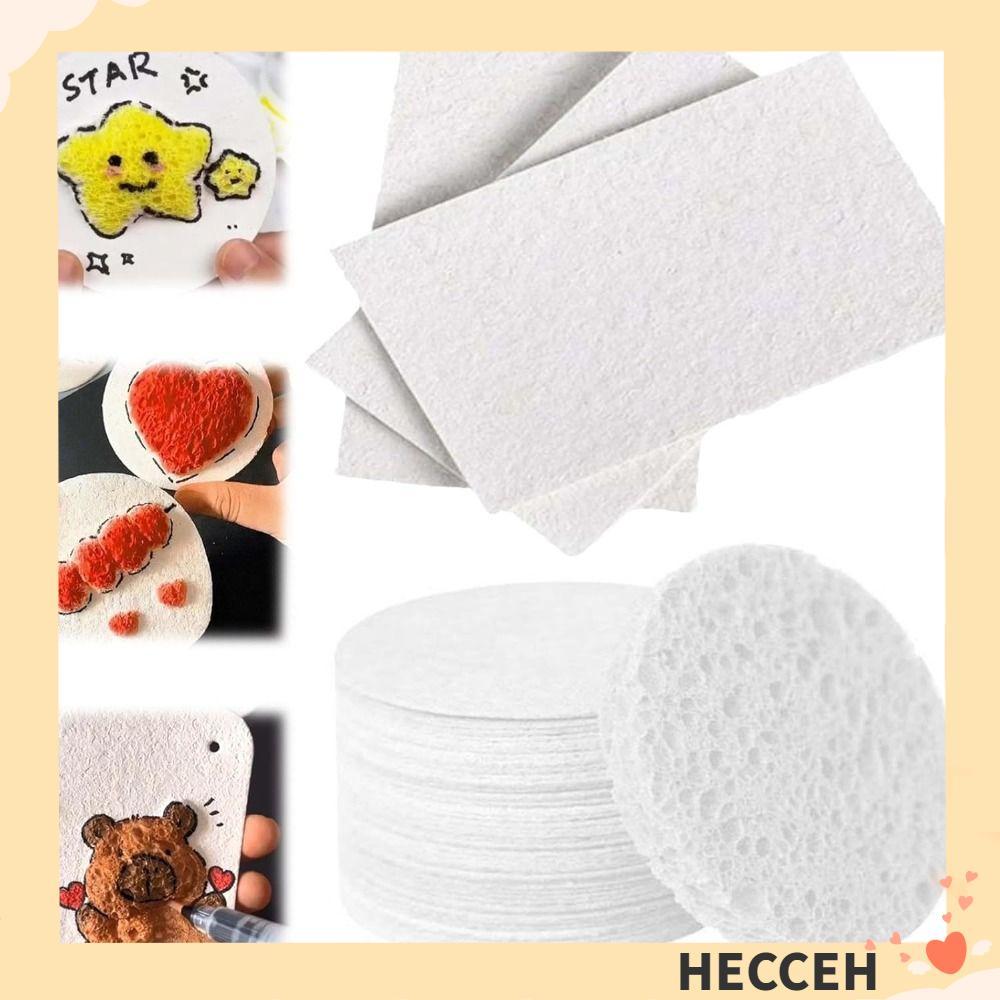 HECCEH 10 ชิ้น Puffy Texture กระดาษ, โฟมของเล่นเพื่อการศึกษา Texture ภาพวาดกระดาษ, DIY หัตถกรรมฟองน้