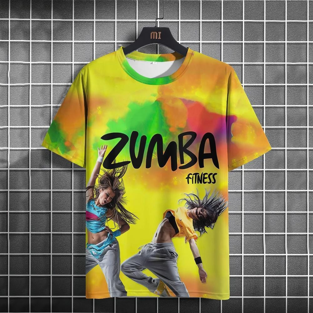 2026 Zumba Wear เสื้อยืด Unisex ผู้หญิง ZUMBA เสื้อผ้ากีฬาเต้นรําพักผ่อนเต้นรํา Zumba เต้นรําชุดกีฬา