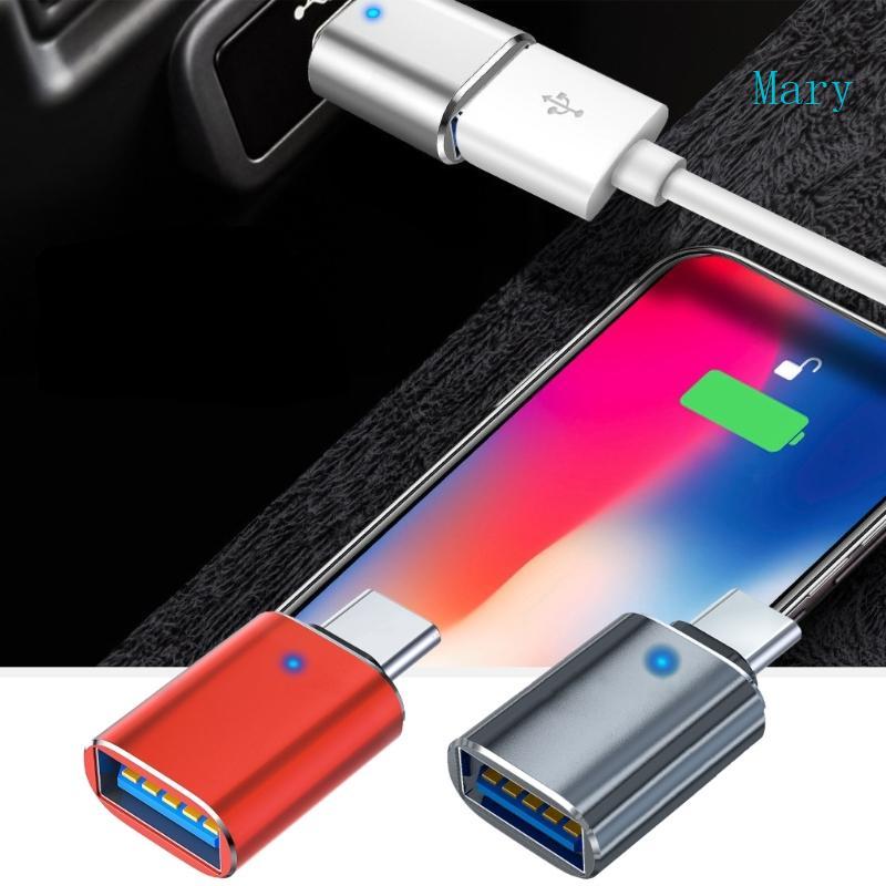 Mary Metal USB Ctype Female to USB3 0 Male Adapter 5Gbps Data Converters OTG Adapter for Phone Lapto