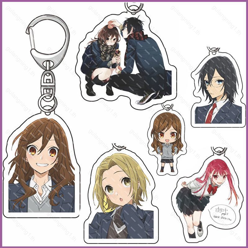 อะนิเมะ Horimiya พวงกุญแจ Hori san ถึง Miyamura kun อะคริลิคพวงกุญแจ Hori Kyoko Key Chain กระเป๋าจี้