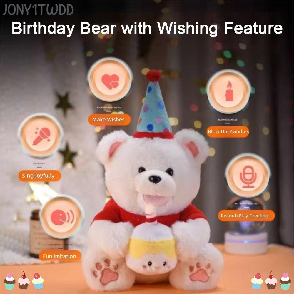 JONY1TWDD Interactive Huggy Cat,ไฟฟ้าตุ๊กตาไฟฟ้าที่สมจริง,ตุ๊กตาสัตว์จําลองออกแบบฟังก์ชั่นแบบโต้ตอบพ