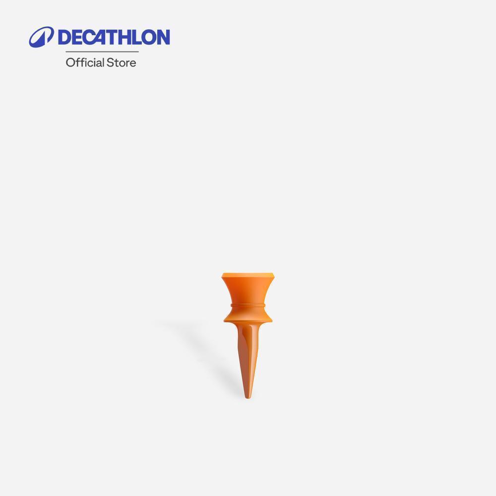 Decathlon Golf Plastic Step Tees X10 12 Mm ทีตั้งลูกกอลฟ์ 12 มม. 10 ชิ้น - Orange