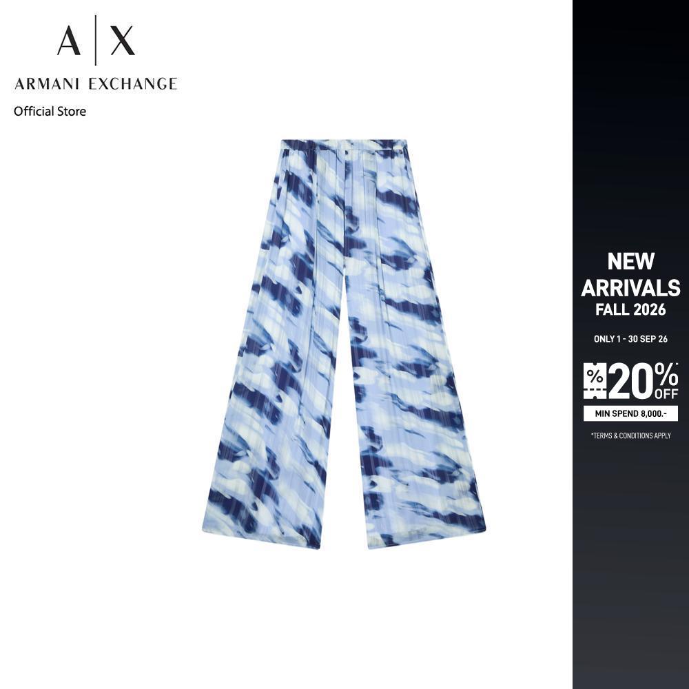 Armani Exchange กางเกงผู้หญิง รุ่น XW001752-AF21550-FB250 สีฟ้า