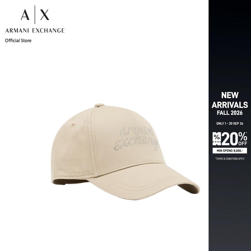 Armani Exchange หมวกแก็ปผู้หญิง รุ่น XW003040-AF15502-U1158 สีเบจ