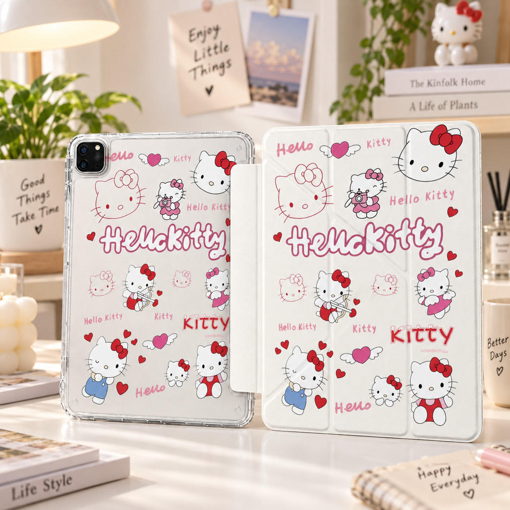 เคสฝาพับ Y-Fold ช่องใส่ปากกา Huawei MatePad SE11 HW11.5/air11.5/11.5S/11.5 2025/2026 ลายการ์ตูนแมวสุดหวาน