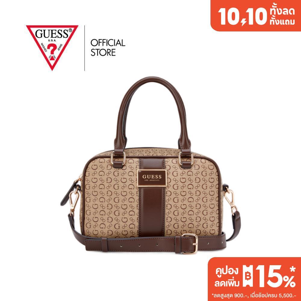 GUESS حقيبة ISABELLA Box Satchel — بني — صورة 2