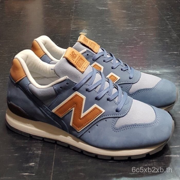 รองเท้า New Balance nb 996 สีฟ้าท้องฟ้าและน้ำเงิน ผลิตในสหรัฐอเมริกา