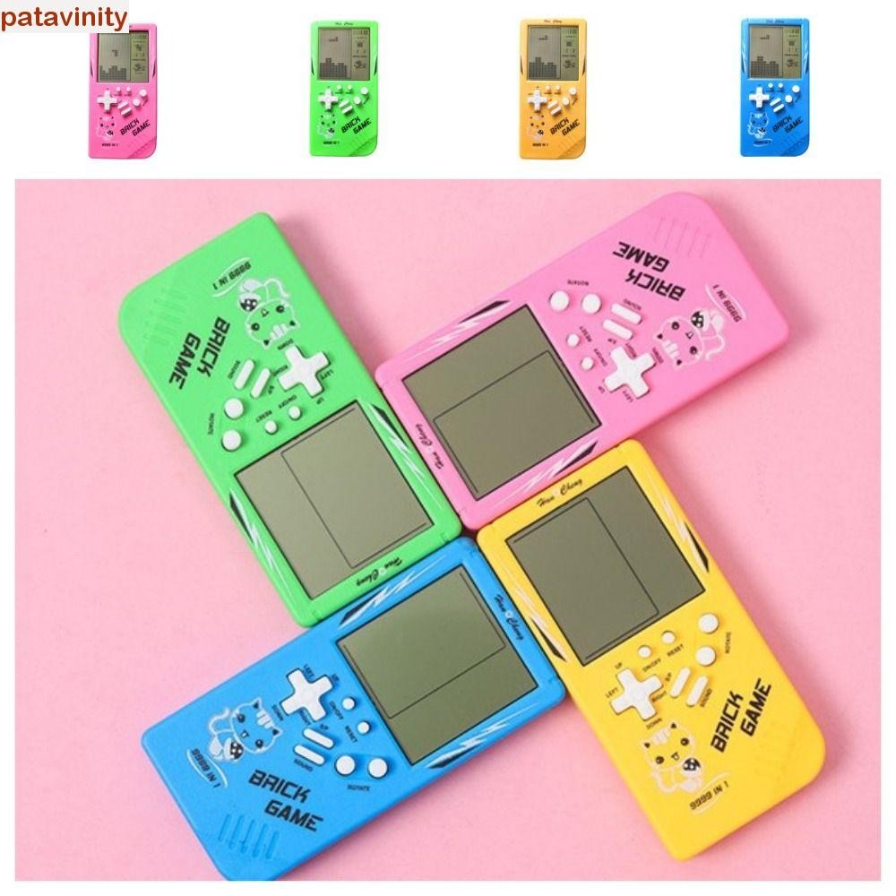 PATAVINITY Brick Game Machine, ABS Electronic Pocket Game Console, Mini Puzzle Toy Classic Game Retr