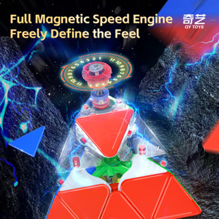 QiYI M Pro Pyraminx 3x3 M Cube UV Professional อัตโนมัติกลับ…