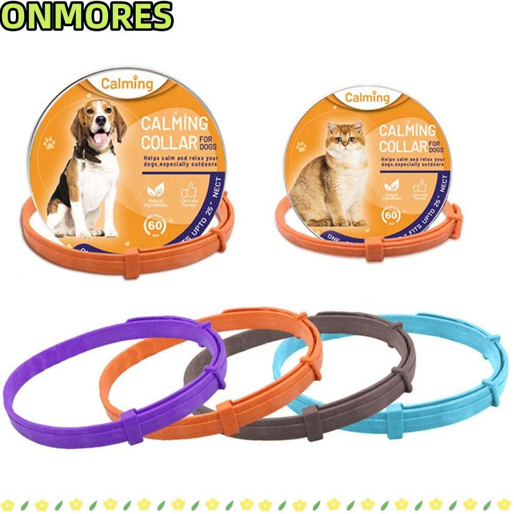 ONMORES สร้อยคอสุนัขแมว Pacify TPR บรรเทาความวิตกกังวลผ่อนคลาย