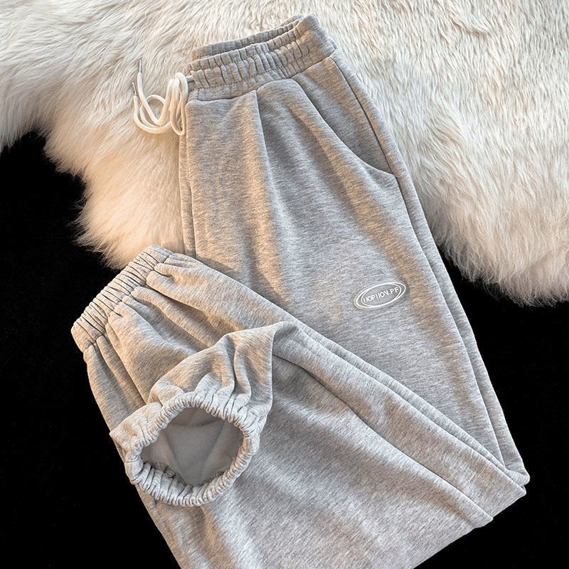 美式hiphop裤子男夏季薄款运动卫裤潮流休闲长裤百搭宽松束脚裤女American style hiphop pants men's summer thin20250921