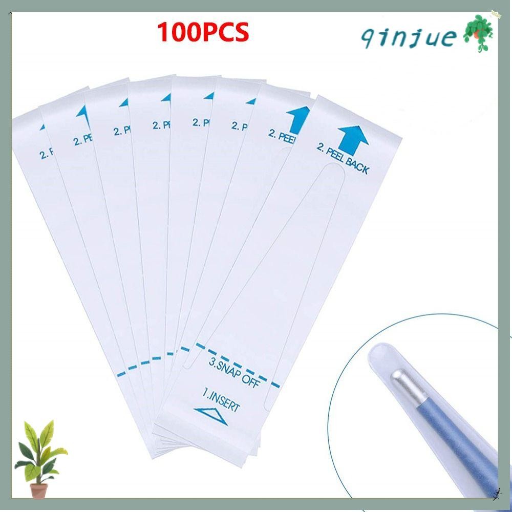 QINJUE 100PCS Digital Probe Covers, Hygienic Thin Temperature Probe Cover, คุณภาพสูงปลอดภัยสะดวก Uni