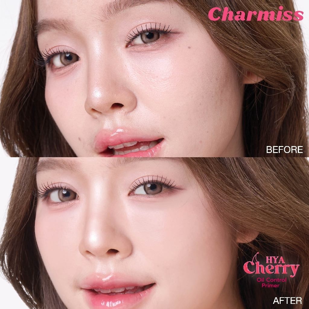 🔥แท้/ดีลสุดคุ้ม/ไลฟ์ทุกวัน🔥(1ซอง) Charmiss Hya Cherry Oil Control Primer 5g ไพรเมอร์ (M) - รูปที่ 2