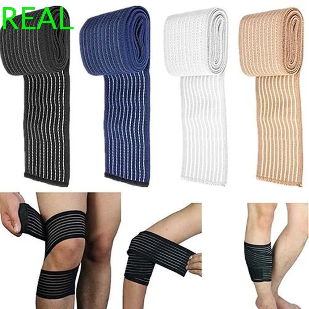 REAL Wraps พยุงข้อเท้าและเข่า สายรัดคอมเพอร์ชั่นสำหรับฟิตเนสและยกน้ำหนัก